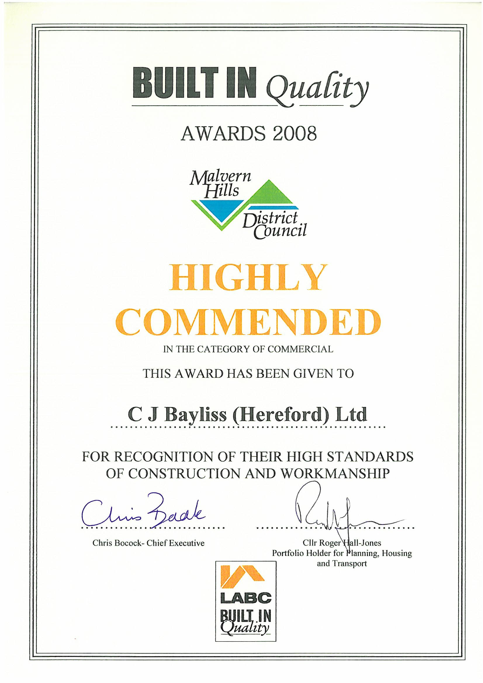 C J Bayliss Hereford) Ltd